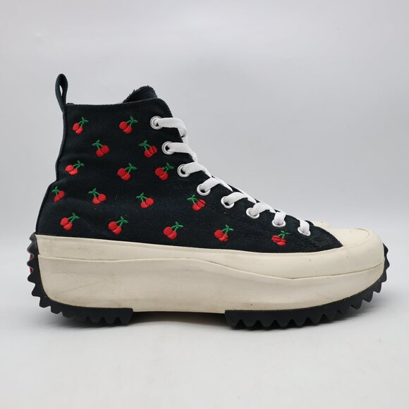 Converse Run Star Hike Hi Women's Size 11.5 Platform Cherry Sneakers A08113C - Picture 1 of 10